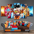 Dragon Ball - 5 Pieces Wall Art - Goku - Super Saiyan Blue - Mastered Ultra Instinct - Dragon Ball Poster - Dragon Ball Canvas