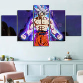 Dragon Ball - 5 Pieces Wall Art - Mastered Ultra Instinct Goku - Dragon Ball Poster - Dragon Ball Canvas