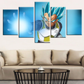 Dragon Ball - 5 Pieces Wall Art - Vegeta - Super Saiyan Blue - Dragon Ball Poster - Dragon Ball Canvas