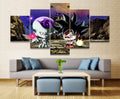 Dragon Ball - 5 Pieces Wall Art - Frieza - Mastered Ultra Instinct Goku - Dragon Ball Poster - Dragon Ball Canvas