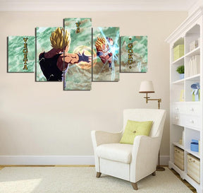 Dragon Ball - 5 Pieces Wall Art - Goku - Vegeta - Super Saiyan - Dragon Ball Poster - Dragon Ball Canvas