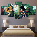 Dragon Ball - 5 Pieces Wall Art - Bulma - Kid Goku - Dragon Ball Poster - Dragon Ball Canvas