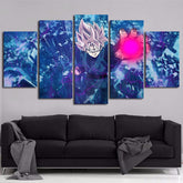 Dragon Ball - 5 Pieces Wall Art - Black Goku - Super Saiyan Rose - Dragon Ball Poster - Dragon Ball Canvas