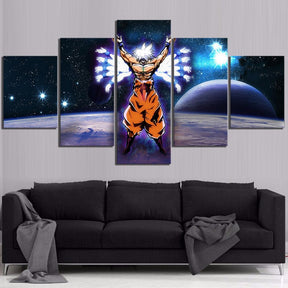 Dragon Ball - 5 Pieces Wall Art - Mastered Ultra Instinct Goku - Dragon Ball Poster - Dragon Ball Canvas