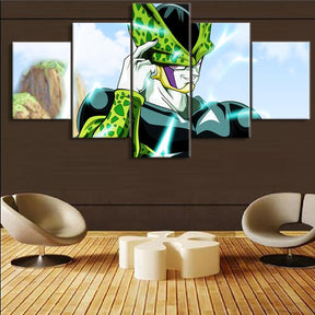 Dragon Ball - 5 Pieces Wall Art - Cell - Dragon Ball Poster - Dragon Ball Canvas