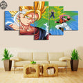 Dragon Ball - 5 Pieces Wall Art - Vegeto - Majin Boo - Super Saiyan Blue - Dragon Ball Poster - Dragon Ball Canvas