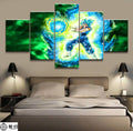 Dragon Ball - 5 Pieces Wall Art - Vegeto - Super Saiyan Blue - Dragon Ball Poster - Dragon Ball Canvas