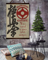 KA009 - Your Mind Is Your Best Weapon - Kyokushin Karate  - Vertical Poster - Vertical Canvas - Karate Poster