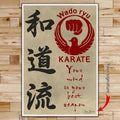 KA038 - Your Mind Is Your Best Weapon - Wado Ryu Karate - Vertical Poster - Vertical Canvas - Karate Poster