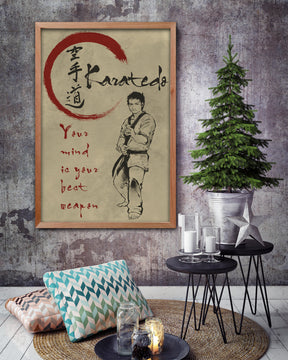 KA039 - Your Mind Is Your Best Weapon - Men - Karatedo - Vertical Poster - Vertical Canvas - Karate Poster