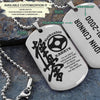 KAD010 - It’s About Being Better Than You Were The Day Before - Kyokushin Karate - Engrave Silver Dogtag