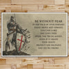 KT002 - Be Without Fear - English - Knight Templar Poster