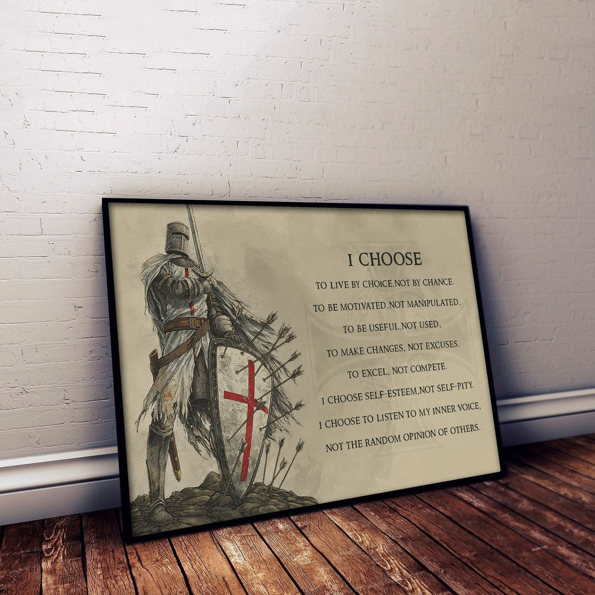 KT003 - I Choose - English - Knight Templar Poster