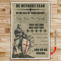 KT017 - Be Without Fear - English - Knight Templar Poster