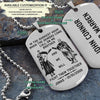 KTD001 - Call On Me Brother - English - Knight Templar  - Engrave Silver Dogtag