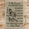 SA059 - To My Daughter - English - Vertical Poster - Vertical Canvas - Samurai Poster