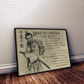 SA087 - Make No Mistake - Horizontal Poster - Horizontal Canvas - Samurai Poster