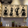 SA096 - Be Strong - Be Brave - Be Humble - Be Badass - Horizontal Poster - Horizontal Canvas - Samurai Poster