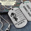 SAD005 - Quitting Is Not - Samurai - Engrave Silver Dog Tag