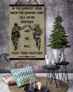 SD001 - Call On Me Brother - Soldier - English - Vertical Poster - Vertical Canvas - Soldier Poster