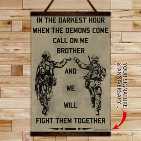 SD001 - Call On Me Brother - Soldier - English - Vertical Poster - Vertical Canvas - Soldier Poster