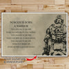 SD016 - Nobody Is Born A Warrior - Soldier - Horizontal Poster - Horizontal Canvas - Soldier Poster