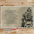 SD016 - Nobody Is Born A Warrior - Soldier - Horizontal Poster - Horizontal Canvas - Soldier Poster