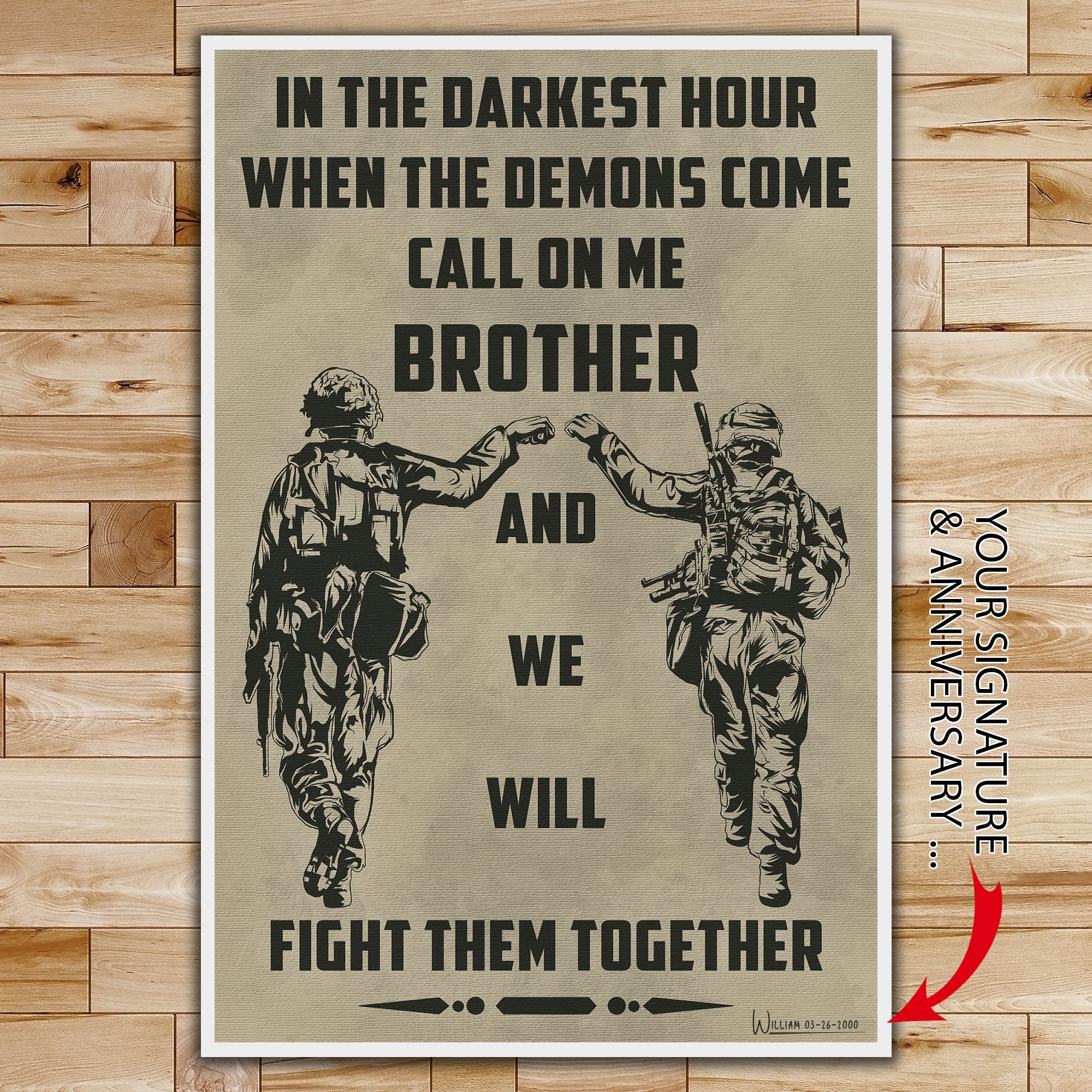 SD029 - Call On Me Brother - Soldier - English - Horizontal Poster - H ...