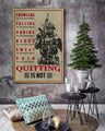 SD019 + SD032 - I'm Not Going To Lose - Quitting Is Not - Home Decoration - Vertical Poster - Vertical Canvas - Soldier Poster