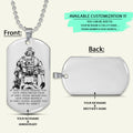 SDD021 - IF - Show No Mercy - Soldier Dog Tag - Engrave Silver Dog Tag