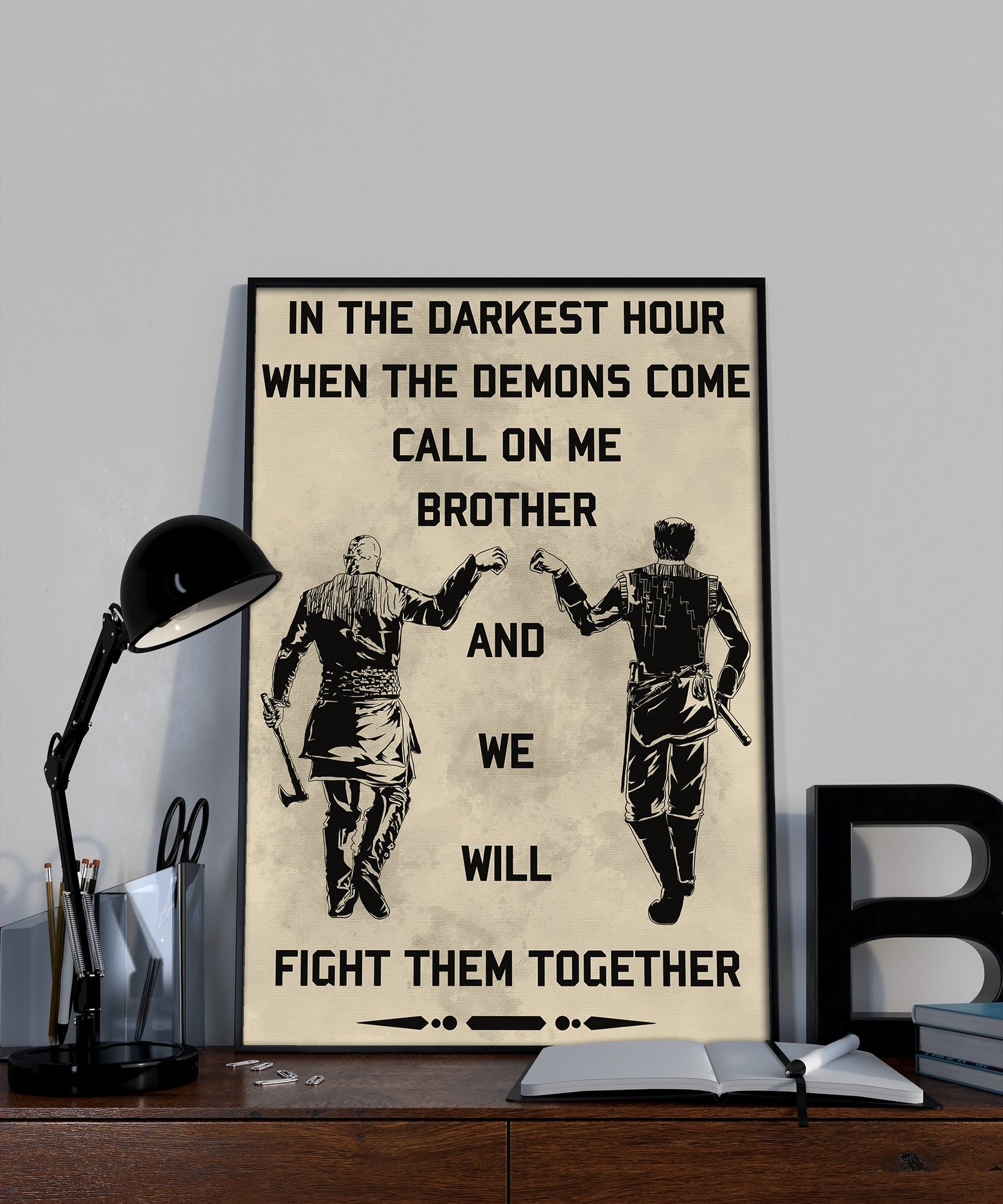 VK016 - Viking Poster - Call On Me Brother - Vertical Poster - Vertical Canvas