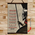 WA018 - Quitting Is Not - Spartan - Vertical Poster - Vertical Canvas - Warrior Poster