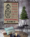 WA077 - Quitting Is Not  - Spartan - Vertical Poster - Vertical Canvas - Warrior Poster