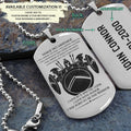 WAD015 - Make No Mistake - Spartan - Warrior - Engrave Silver Dog Tag