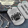 WAD017 - I Choose - English - Spartan - Warrior - Engrave Silver Dog Tag